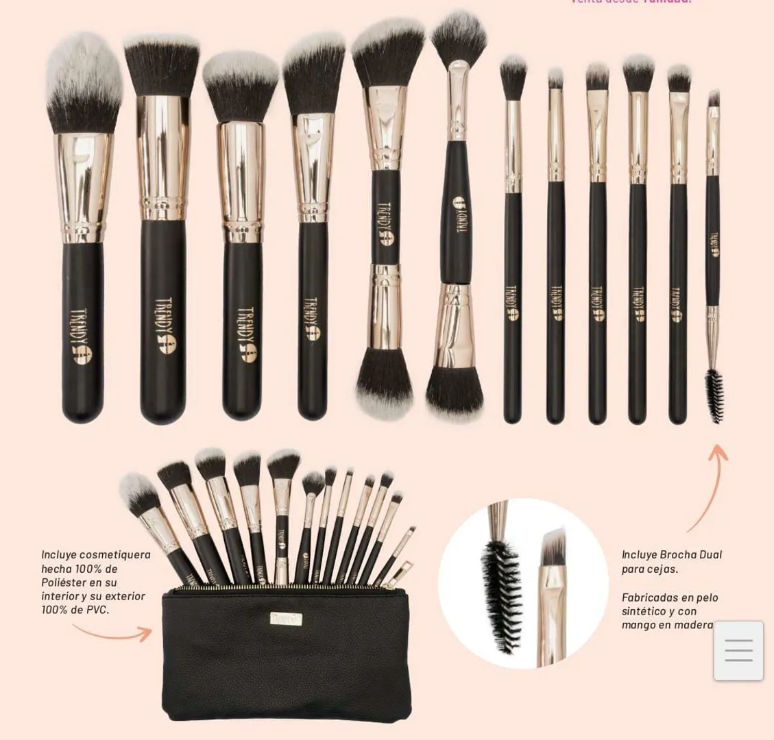 Kit Brocha Clásico Negro Ref KNC1728