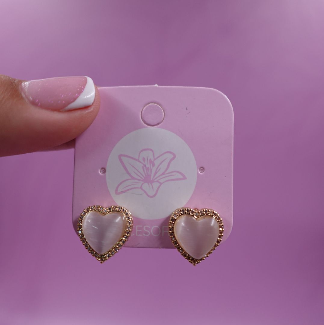 ARETA CORAZON PERLA BLANCA