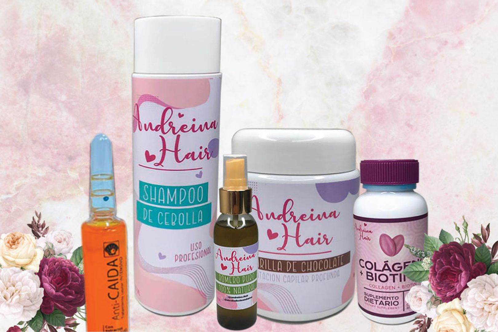 Kit completo Keratina Anticaida y Nutrición andreina hair 