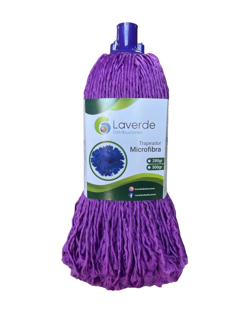 TRAPERO MICROFIBRA MORADO 280 GR SIN PALO