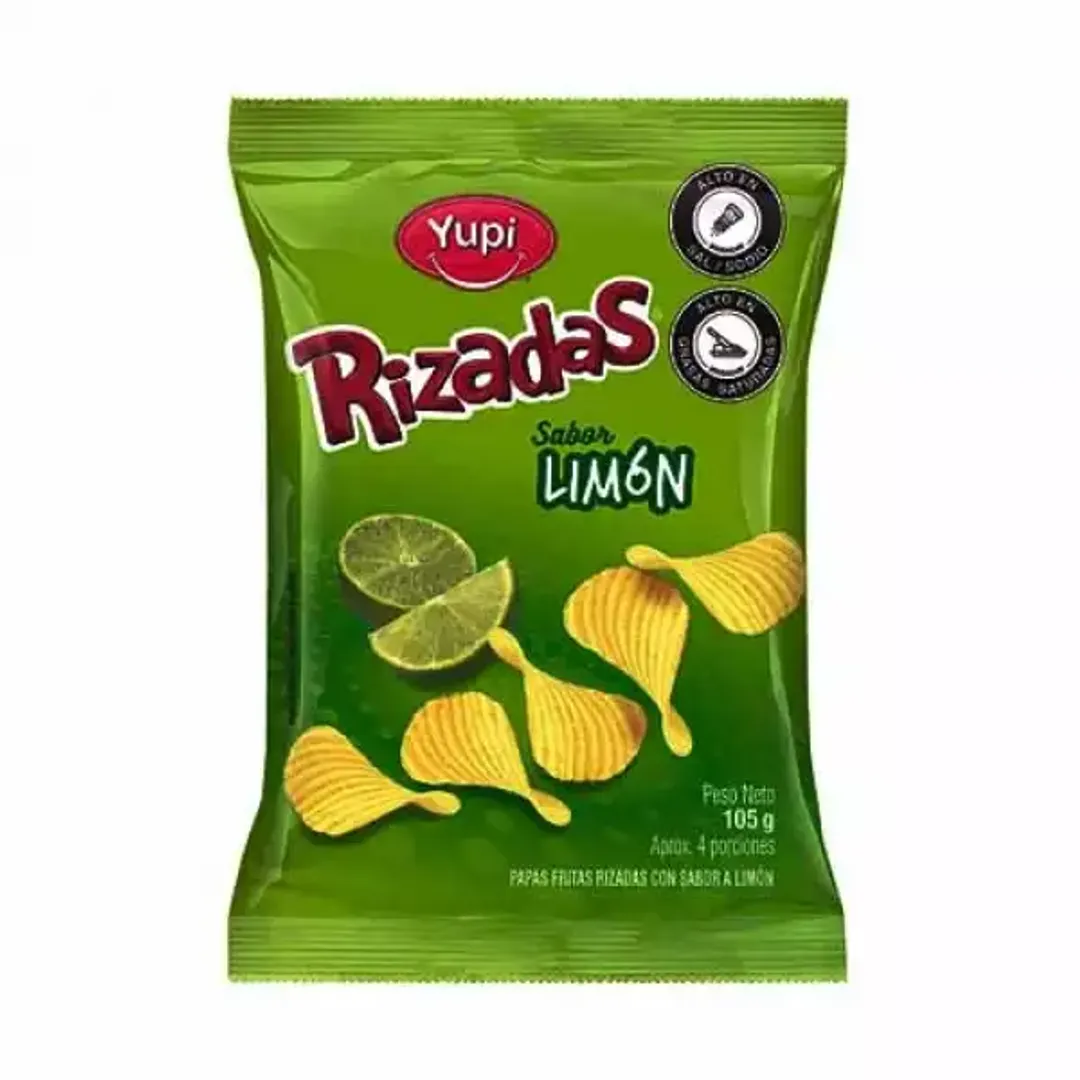 RIZADAS LIMON YUPI*105G