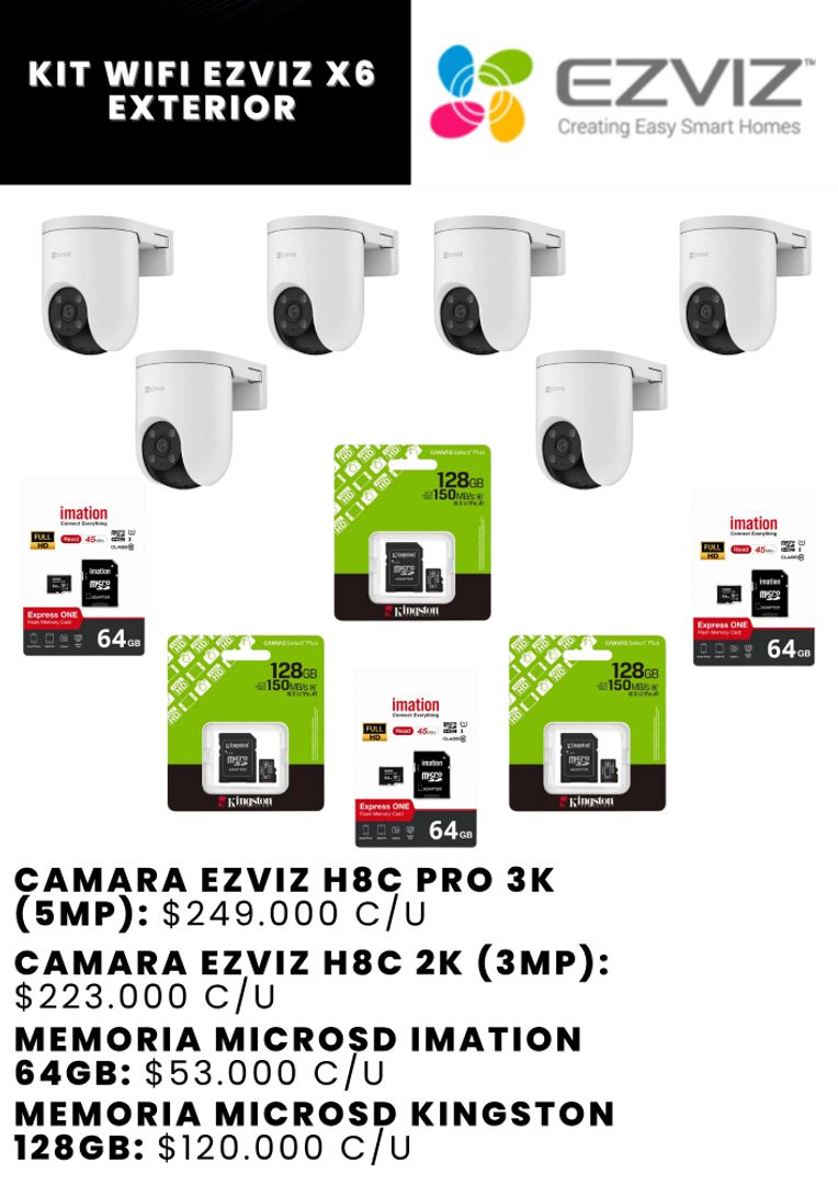KIT WIFI EZVIZ X6 EXTERIOR