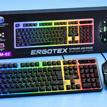 Imagen del producto Combo Gamer MIHUSO X-Series XKM-02 ERGOTEX – Teclado y Mouse RGB