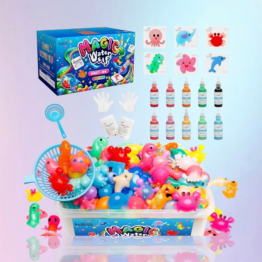 Kit Squishy Agua Animales 