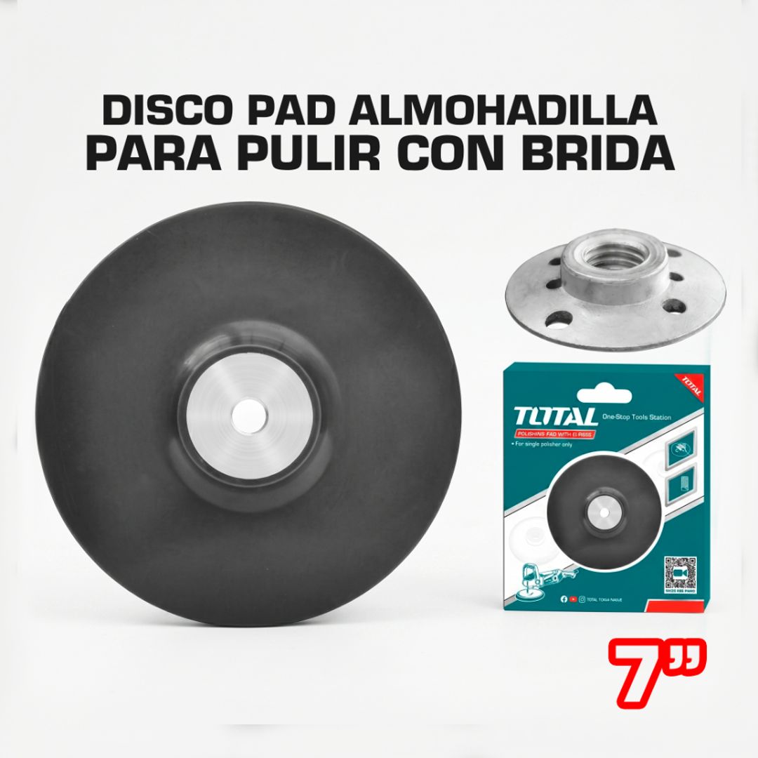 DISCO ALMOHADILLA  PARA PULIDORA 7” 180MM