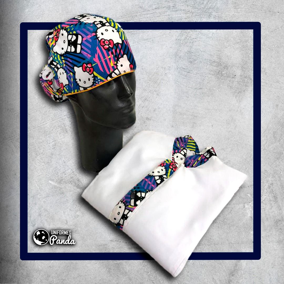 Bata Antifluido Estampada 
