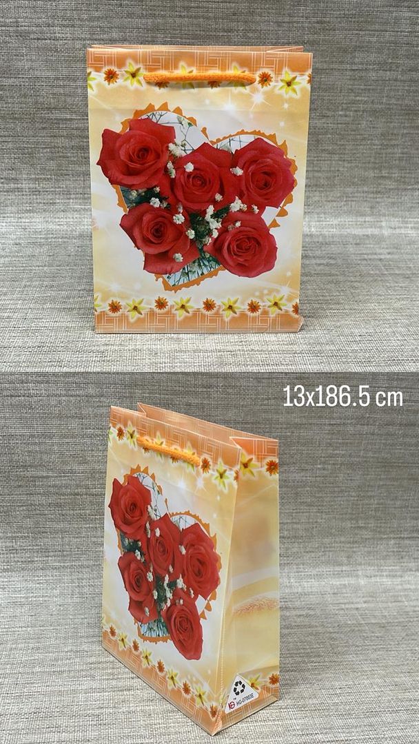 BOLSA DE REGALO CON ROSAS 