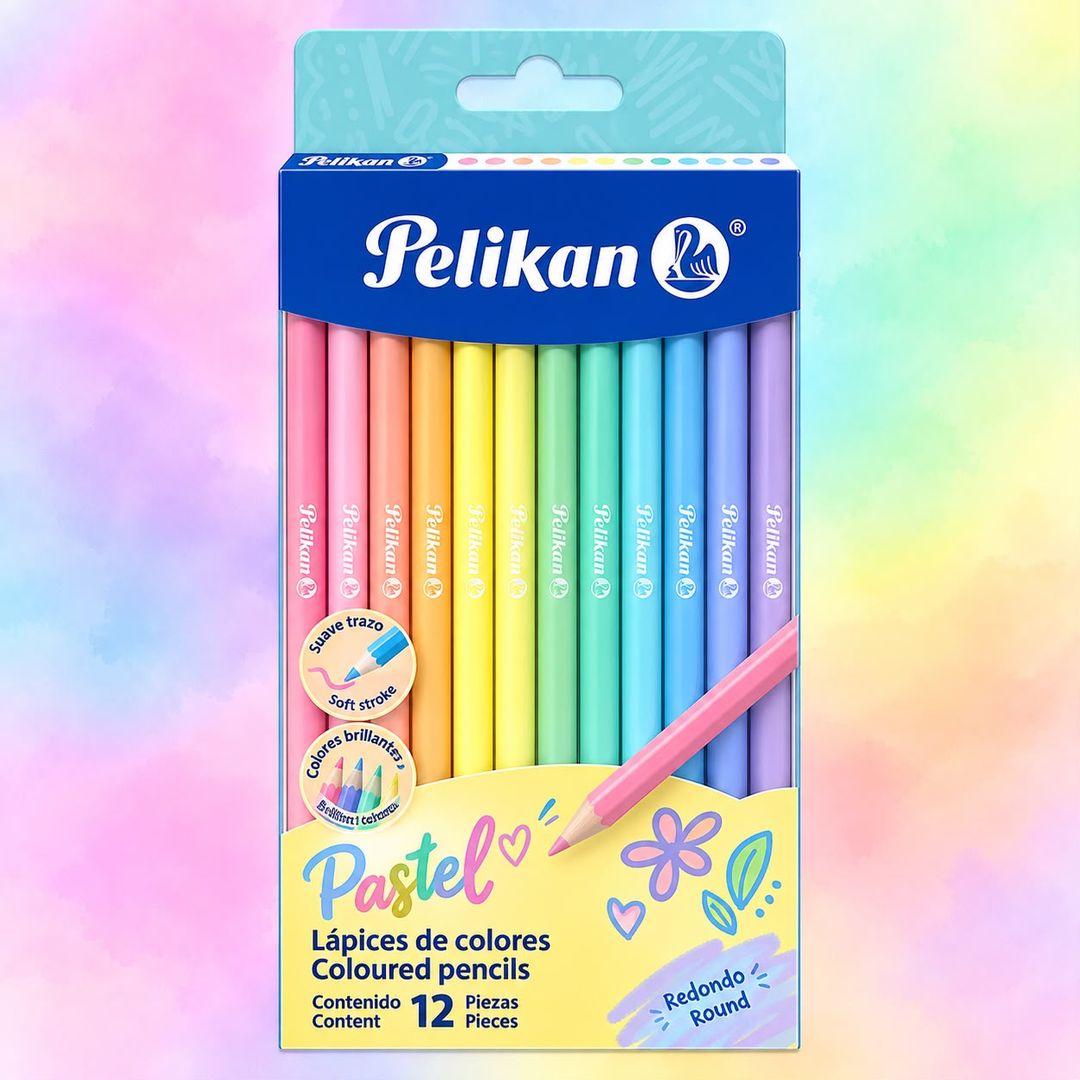 Colores Pelikan Pastel x 12