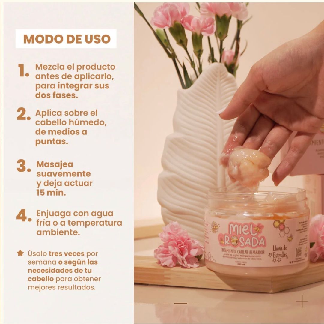 Tratamiento miel rosada 