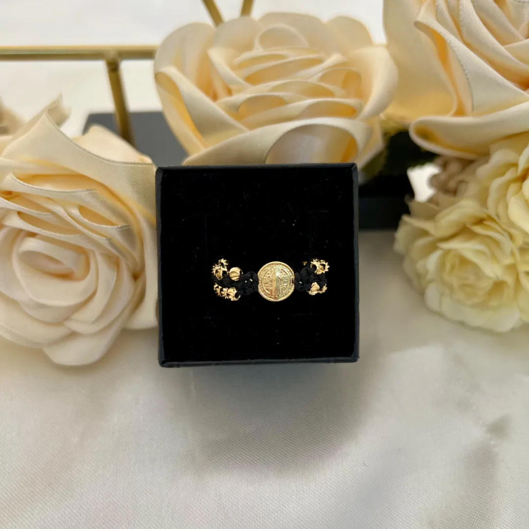 ANILLO ARTESANAL CON HERRAJE TEJIDO TRIPLE