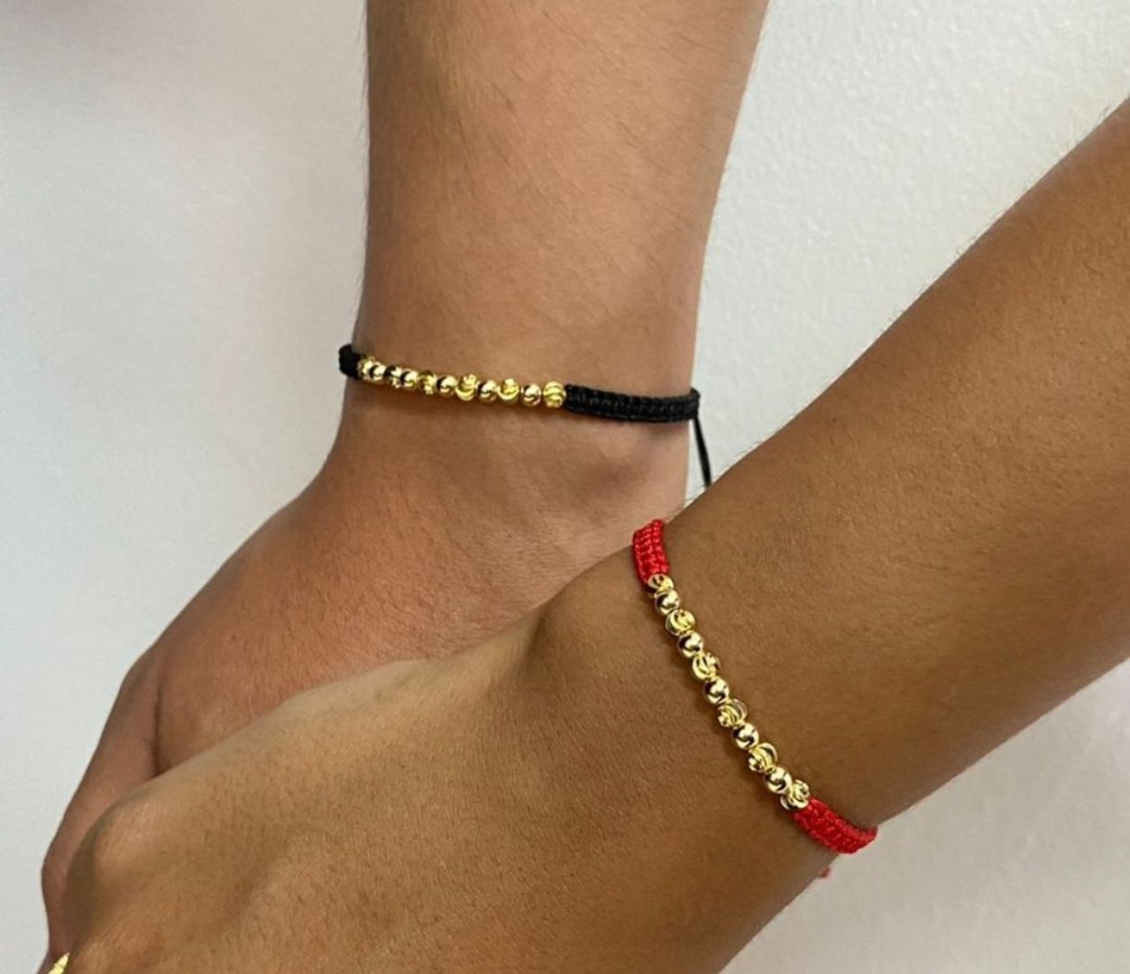 Par pulseras artensal balin 4mm liso e italiano
