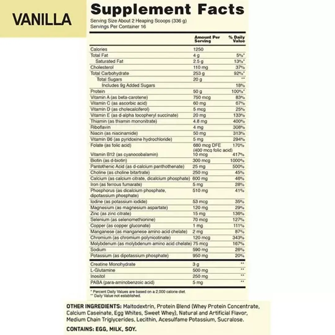 Serious Mass 12 libras