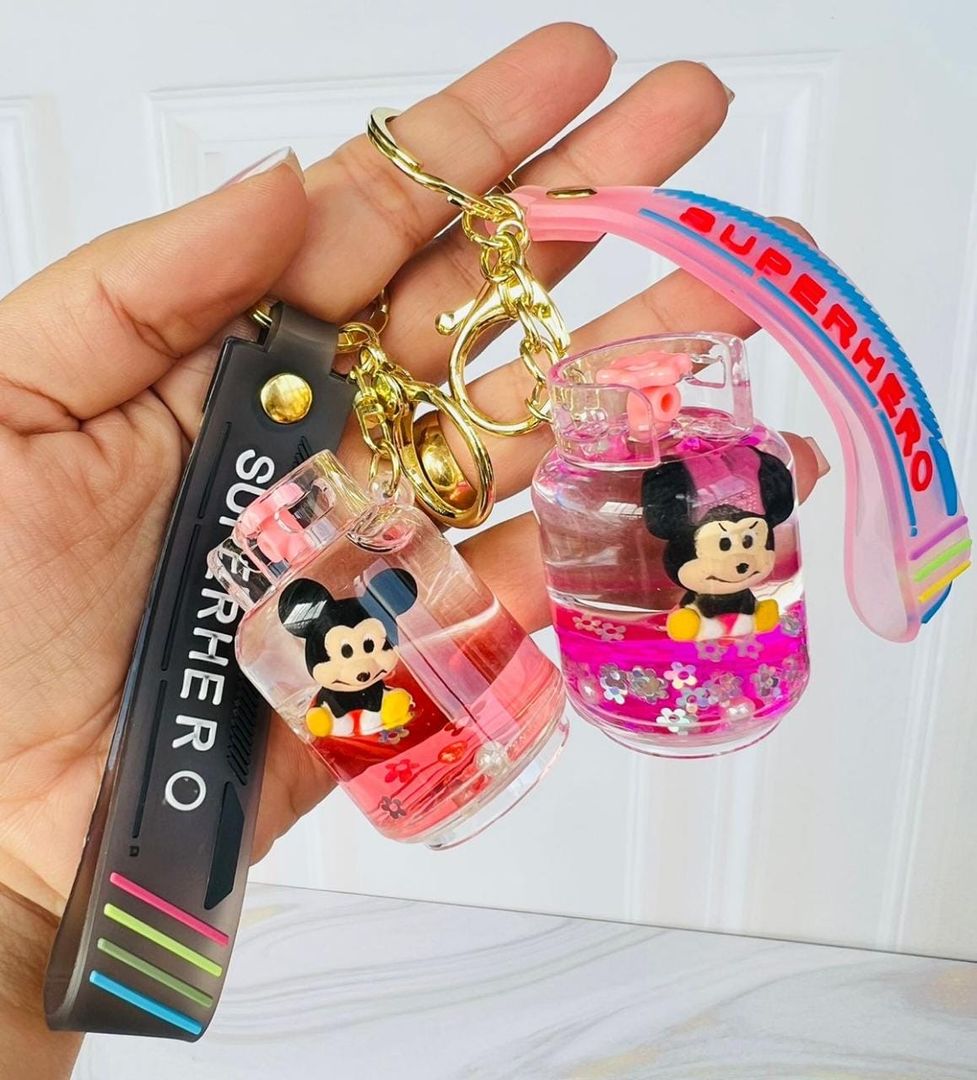 Llaveros glitter 