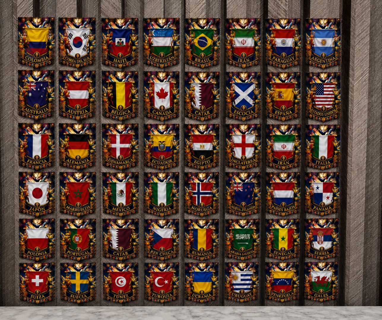 BANDERÍN EN CARTÓN 24 CARTONES X 48 BANDERAS 8 METROS 