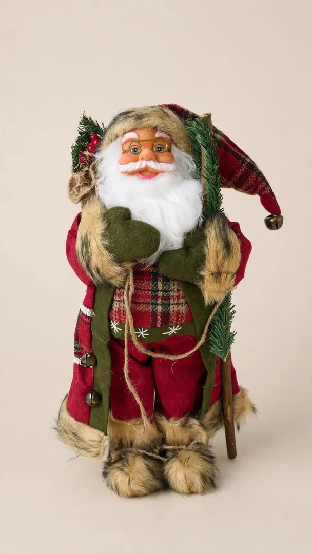 Papá Noel estilo rústico 