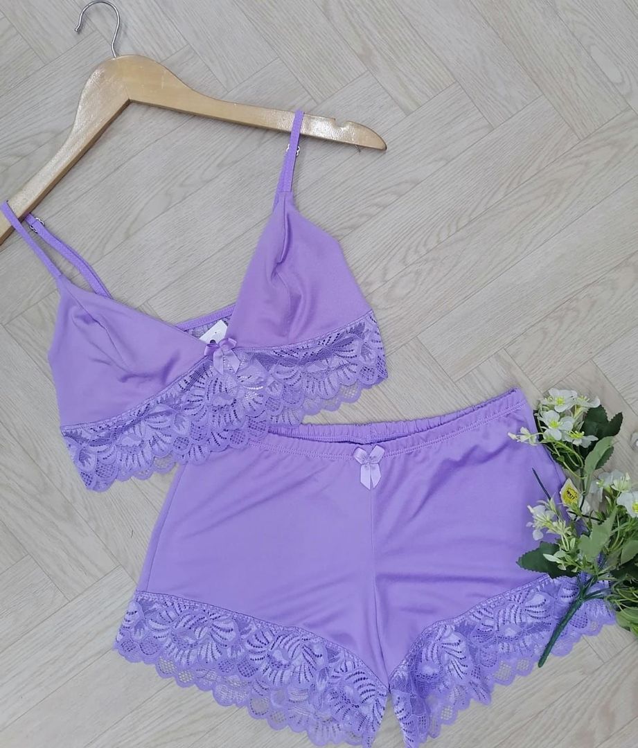Pijama top short unicolor