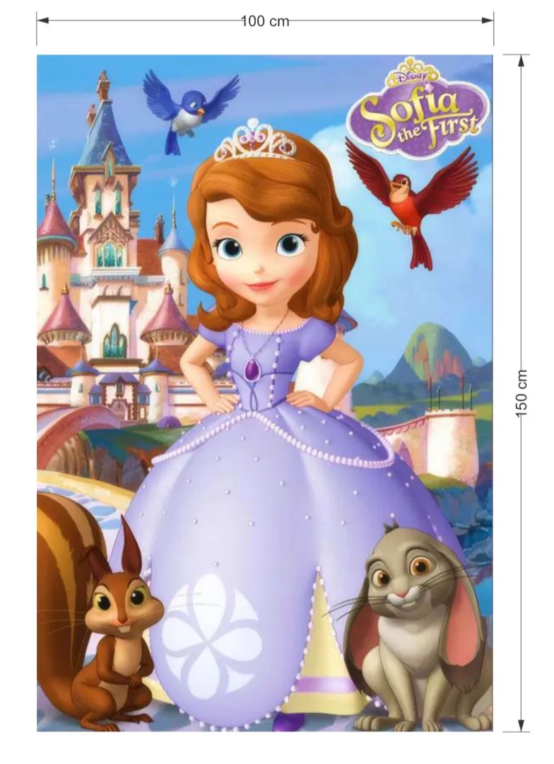 FONDO EN TELA 1 x 1.50 PRINCESA SOFÍA 