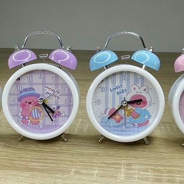 RELOJ DESPERTADOR DIBUJITOS VARIADO 11*9CM SSm570 CJ*100  - imagen 1