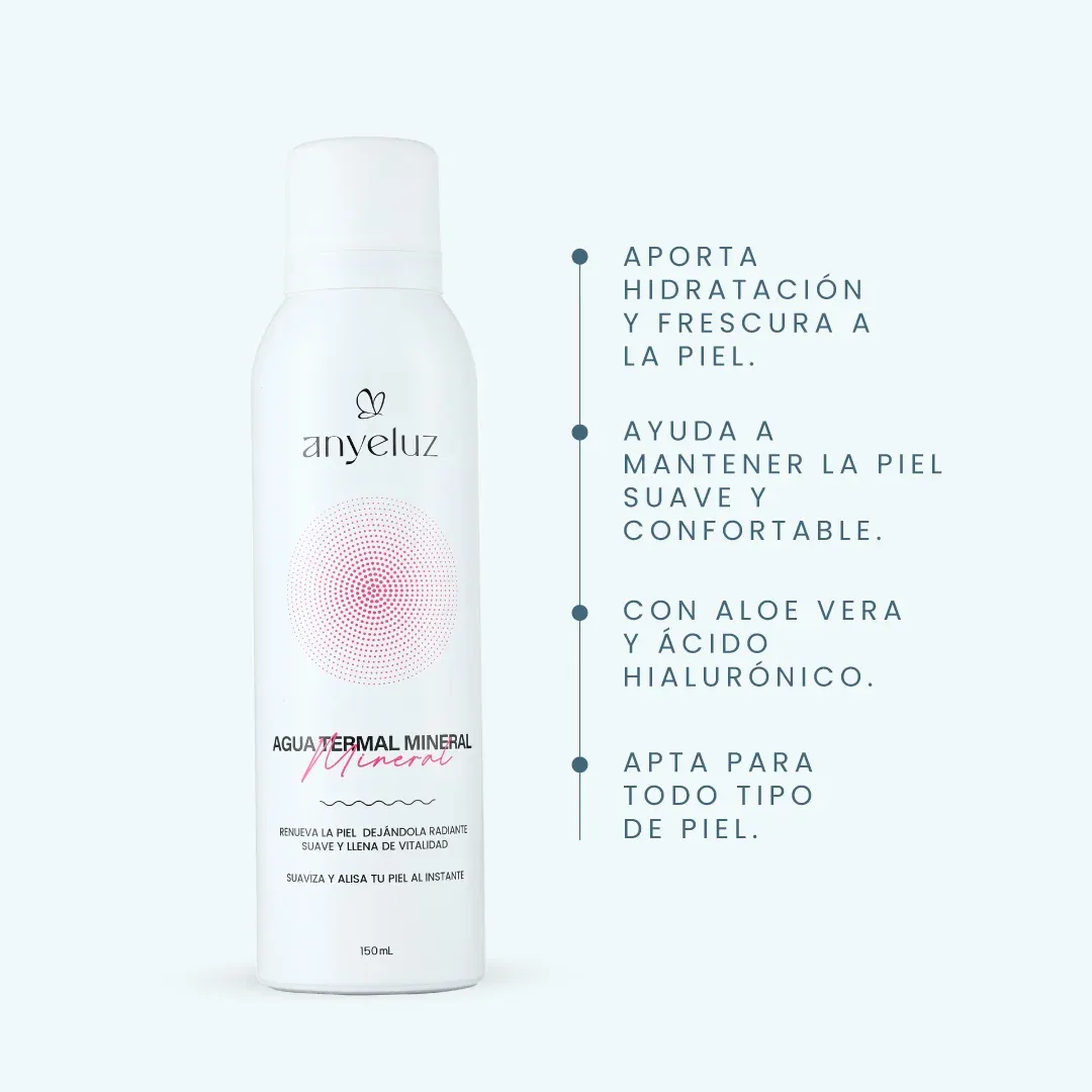 Agua termal mineral 