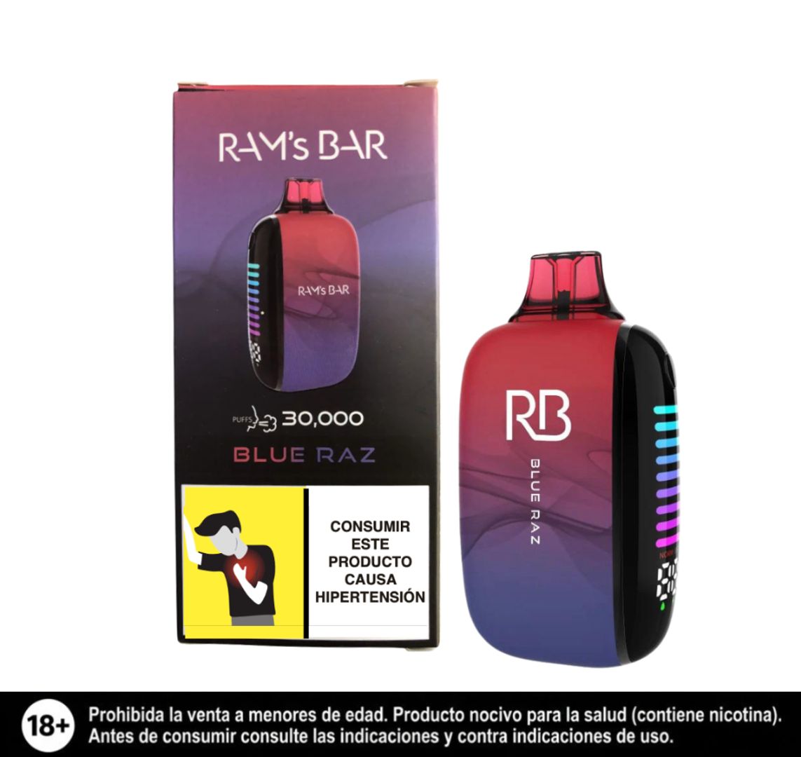 Rams Bar Blue Raz 30.000 Puffs