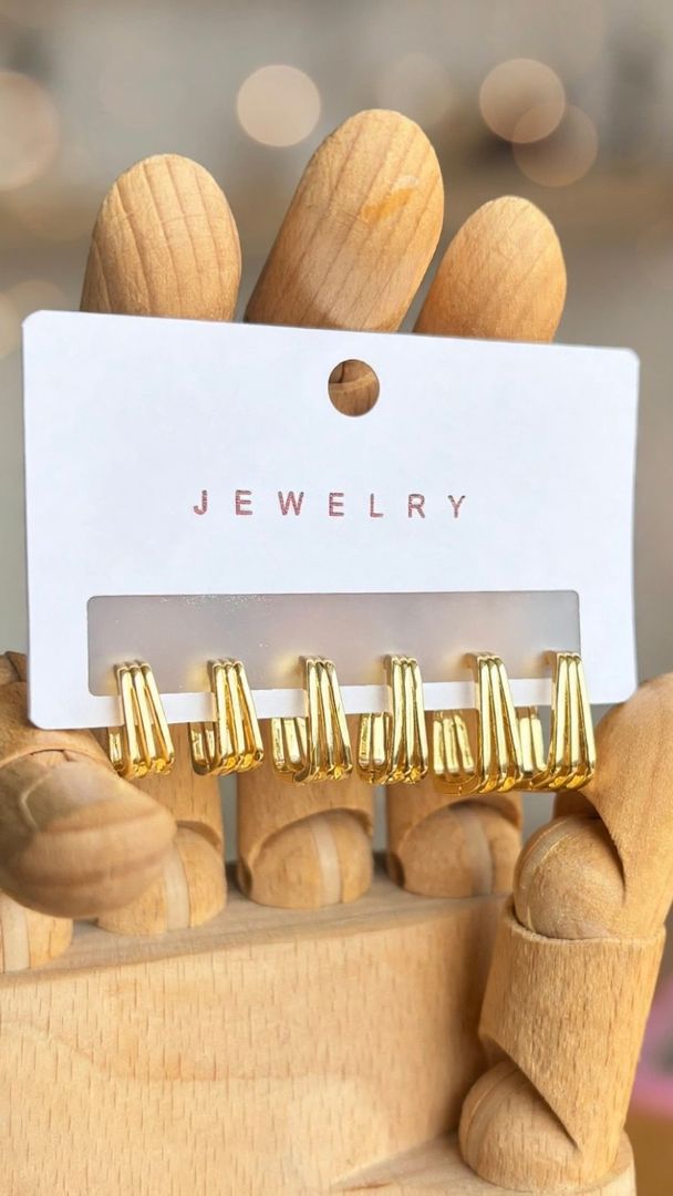 Set Triple Hoops