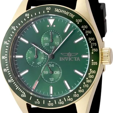 reloj deportivo para hombre invicta aviator 49077 - negro - imagen 1
