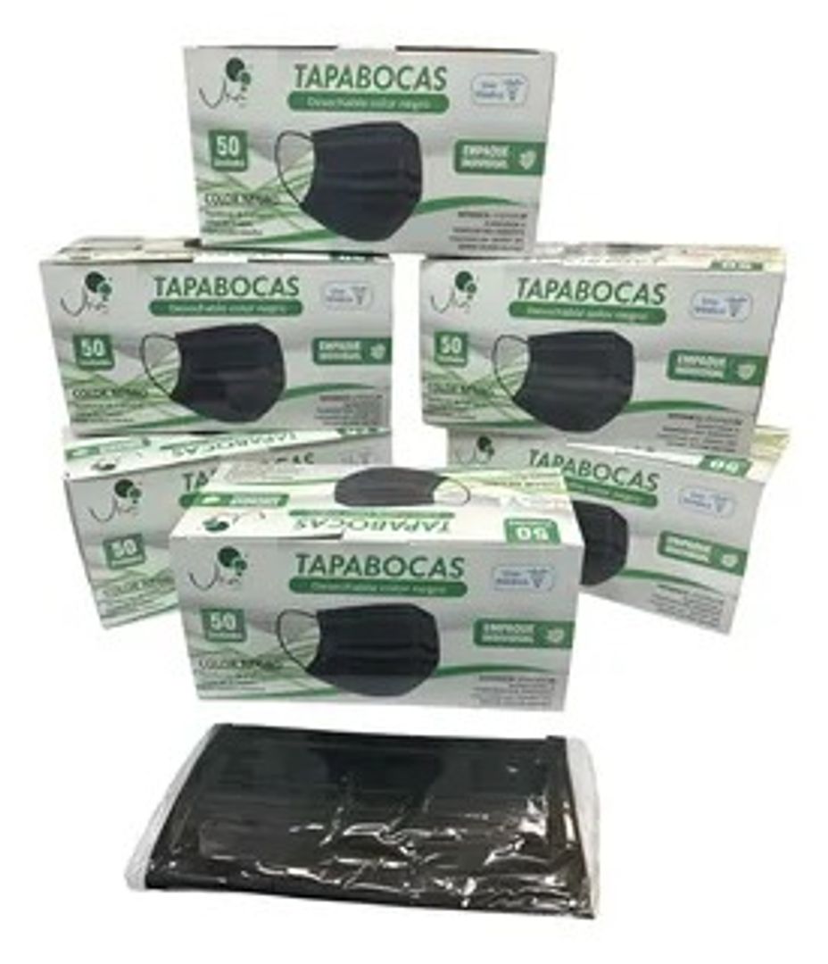   K. TAPABOCA NEGRO EMPAQUE INDIVIDUAL X 50 UNIDADES 