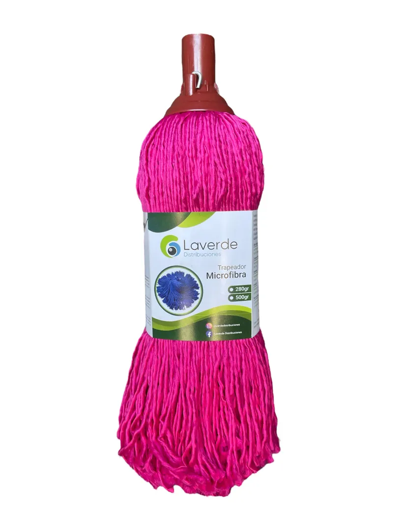 TRAPERO MICROFIBRA ROSADO 400 GR SIN PALO