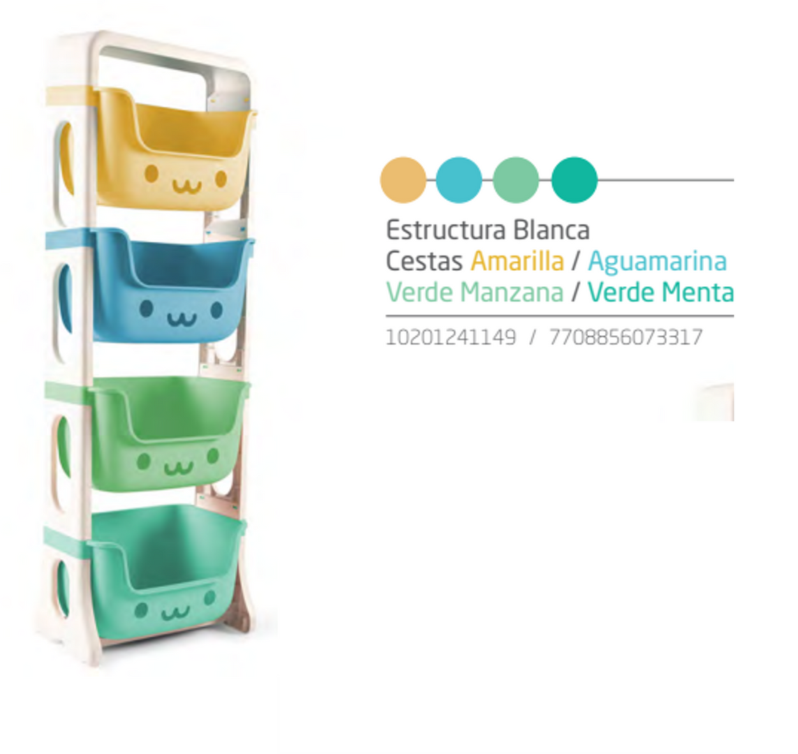 Estante  Organizador  4 Niveles Niños