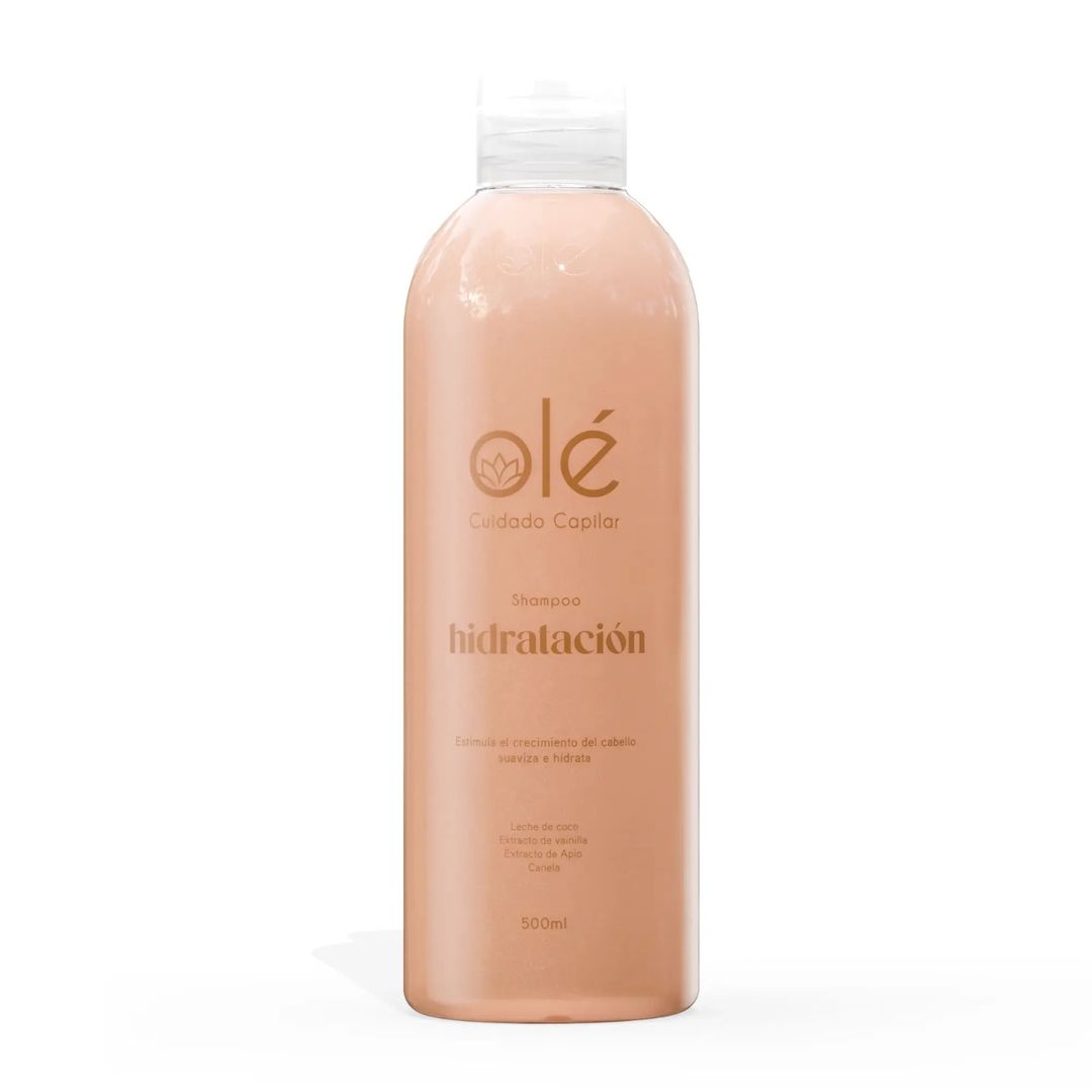 Shampoo Coco, Canela y Miel, Hidratación Ole 