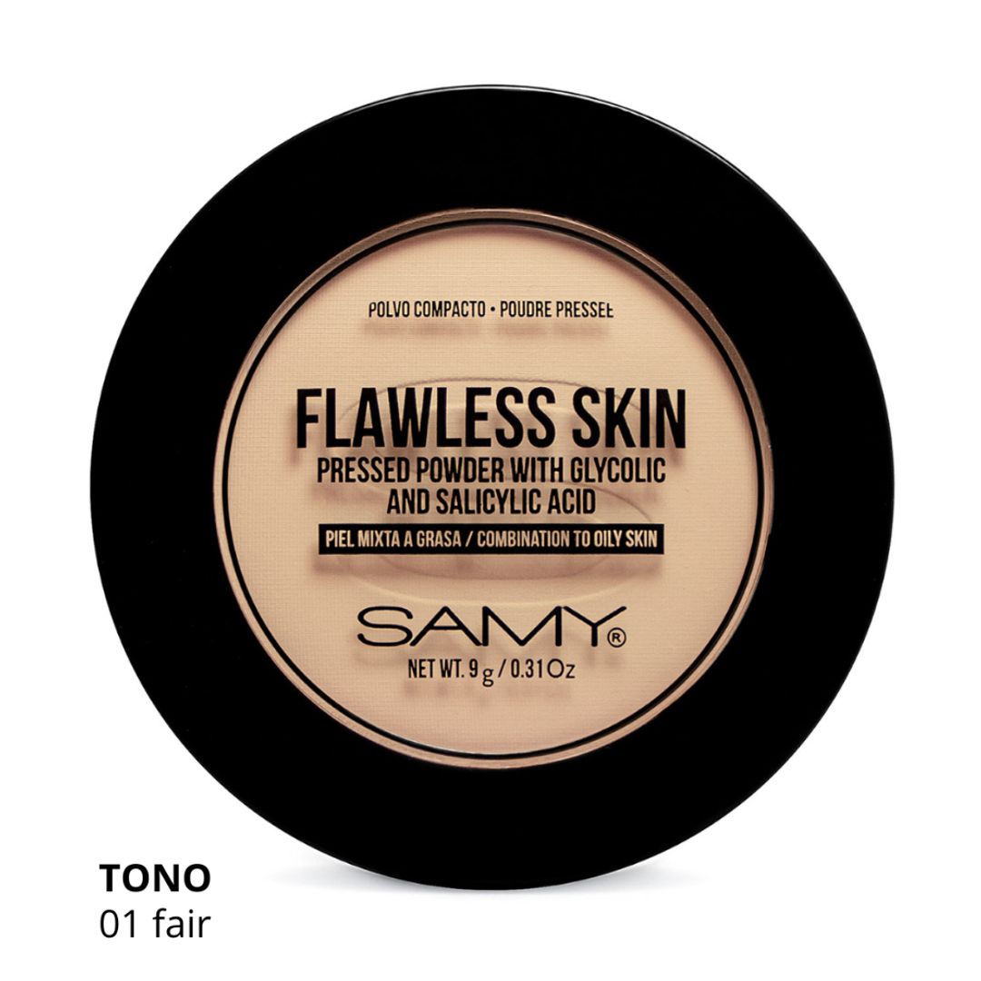 POLVO COMPACTO PIEL MIXTA A GRASA SAMY