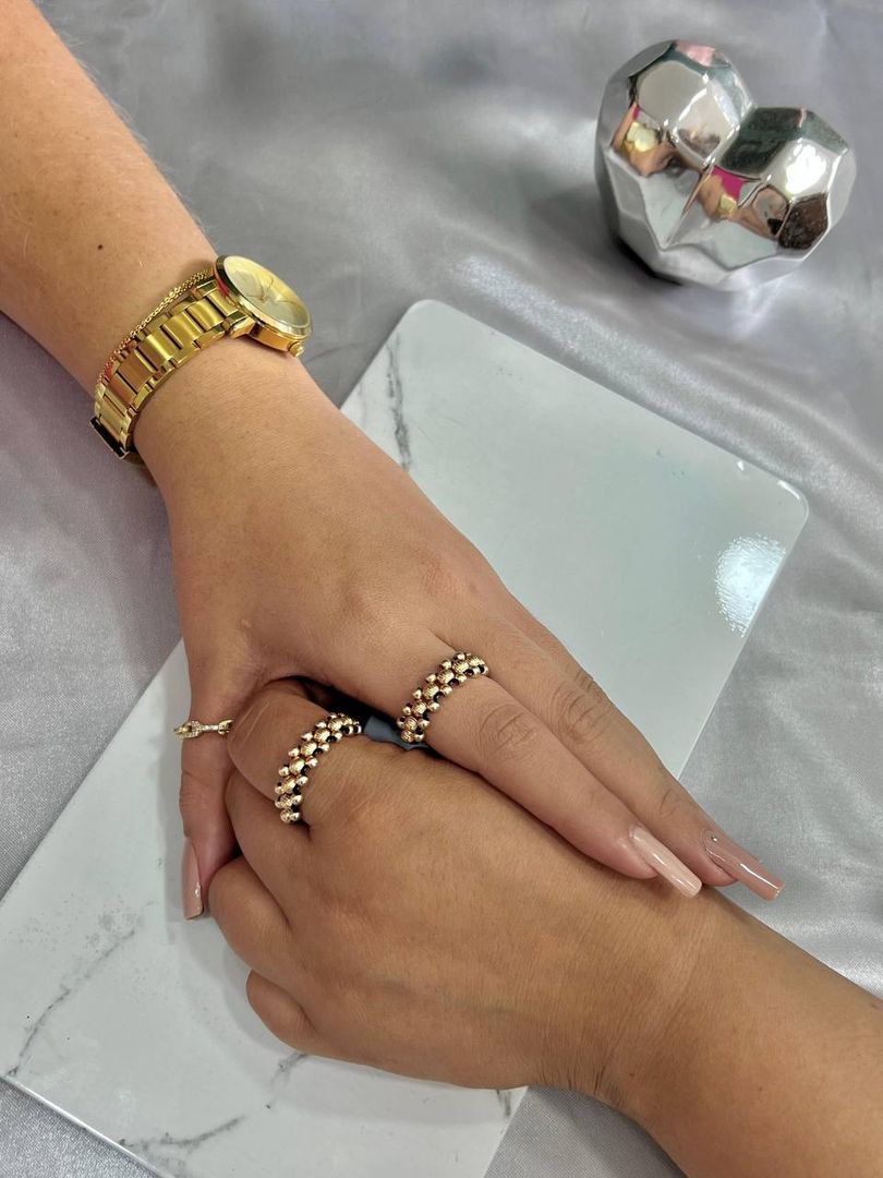 ANILLO ARTESANAL TEJIDO TRIPLE