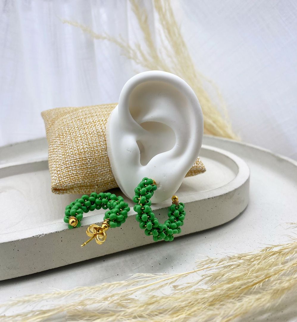 Topo Candonga artesanal, verde grande, covergold 