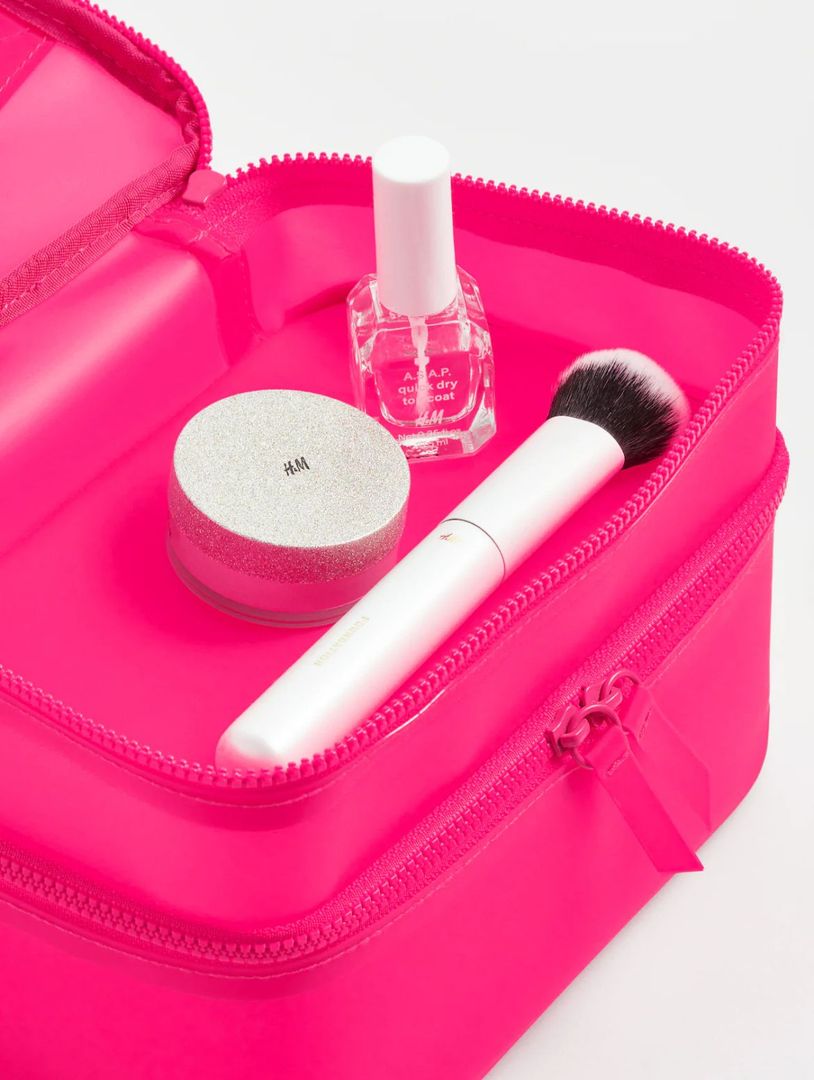 FAJ24030409 COSMETIQUERA FUCSIA Y VERDE MENTA IMPERMEABLE