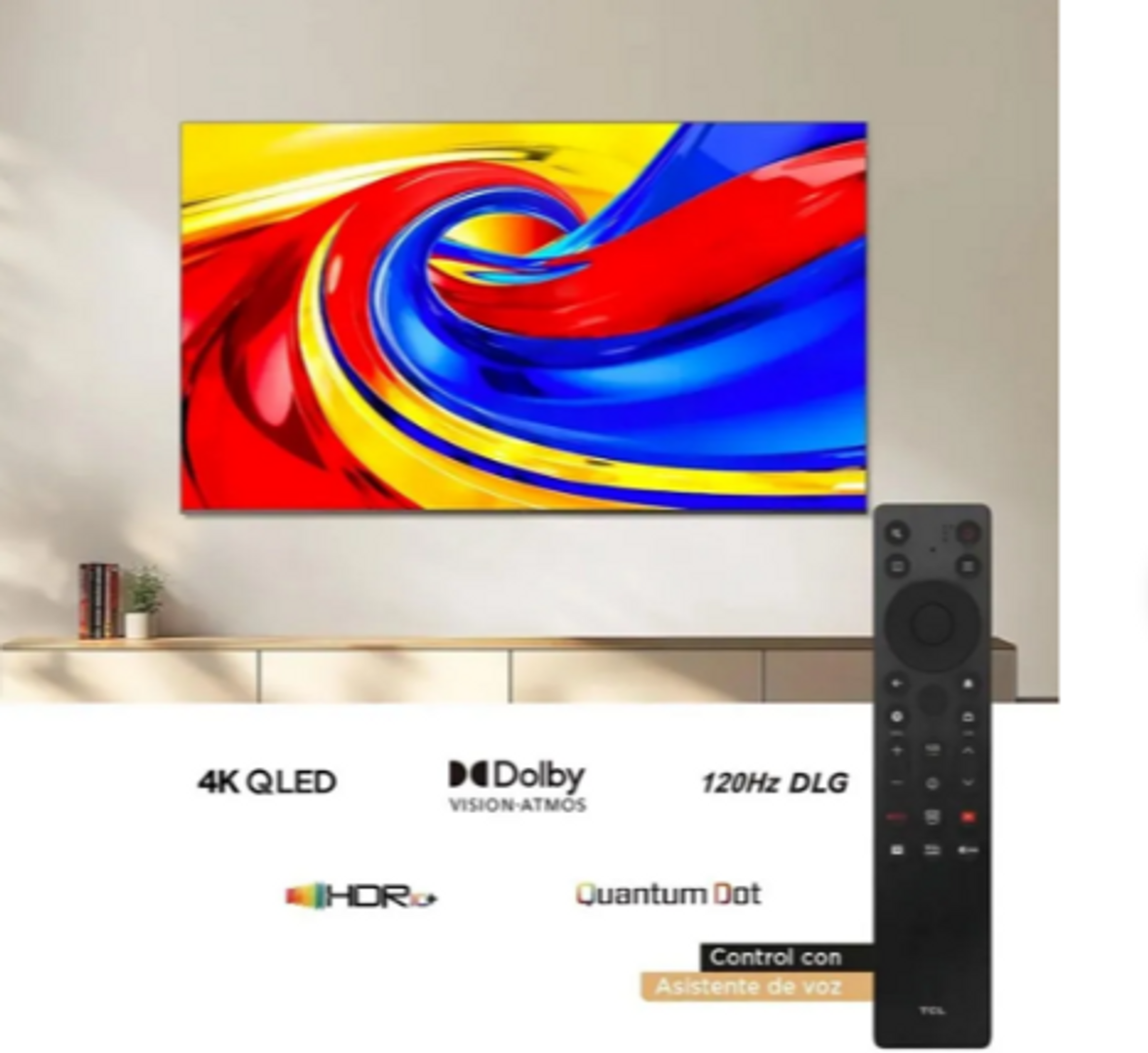 TV TCL 75" 4K-UHD LED QLED SMART