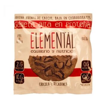 Imagen del producto GALLETA PROTEINA ELEMENTAL CHOCOLATE