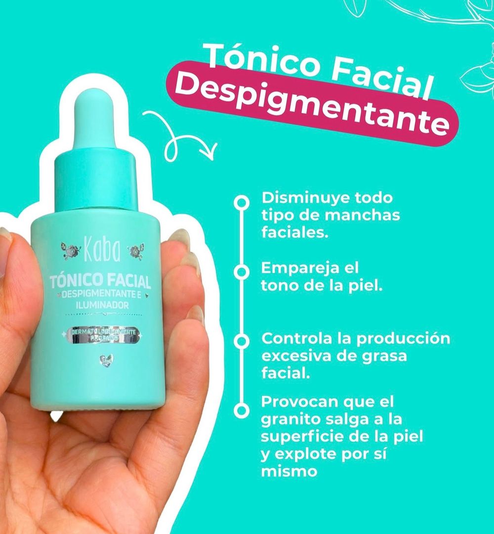 Tónico facial Despigmentante 