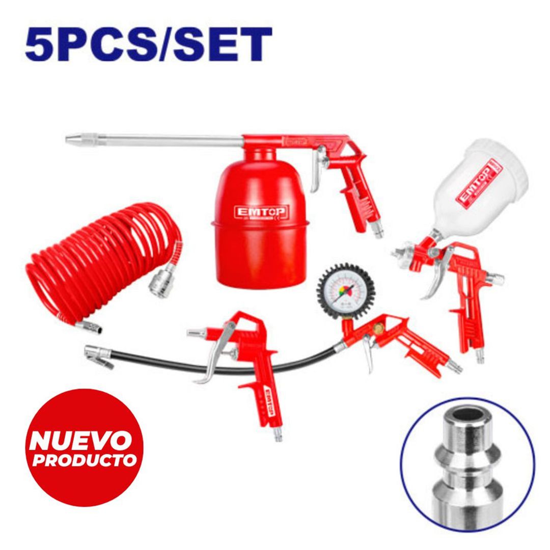 EMTOP KIT HERRAMIENTAS NEUMATICAS 5PCS SUPER EMTOP