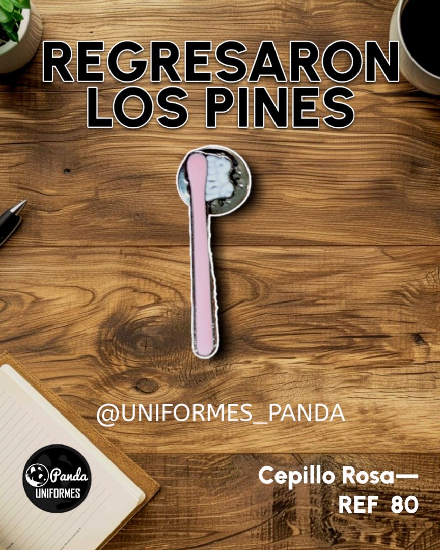  PIN CEPILLO ROSA