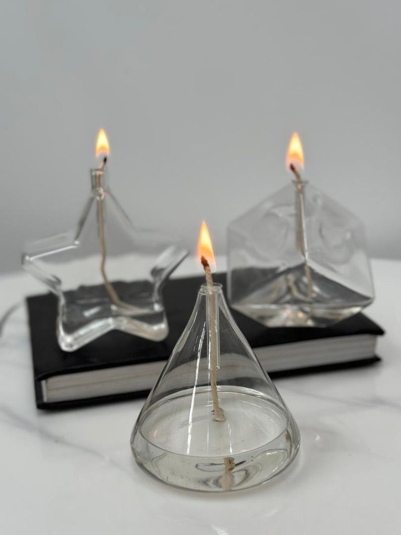 Velas de Cristal Transparente