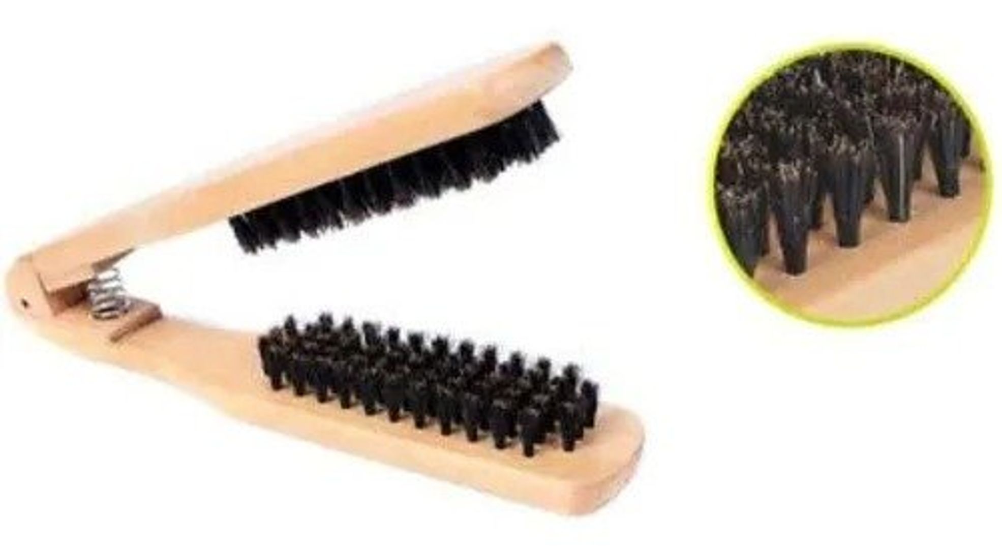 CEPILLO DE MADERA PARA PLANCHAR CABELLO 