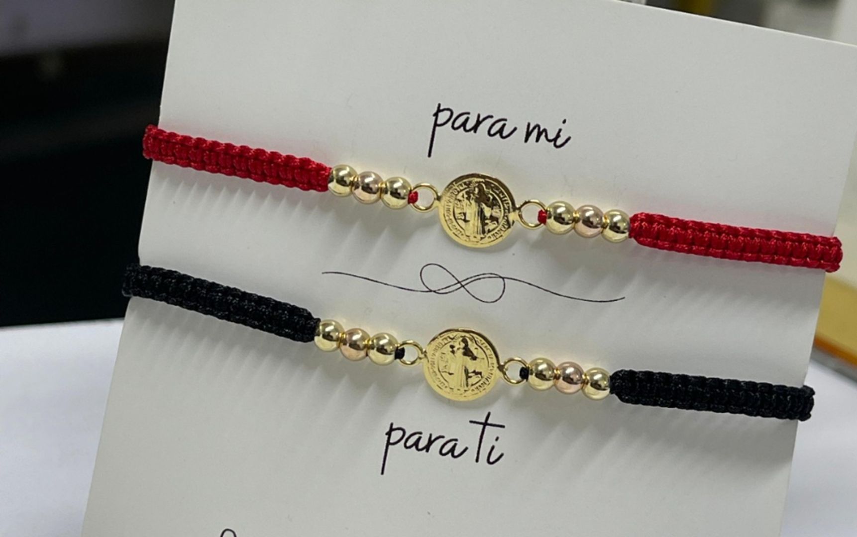 par pulseras san benito pequeño balin 4mm