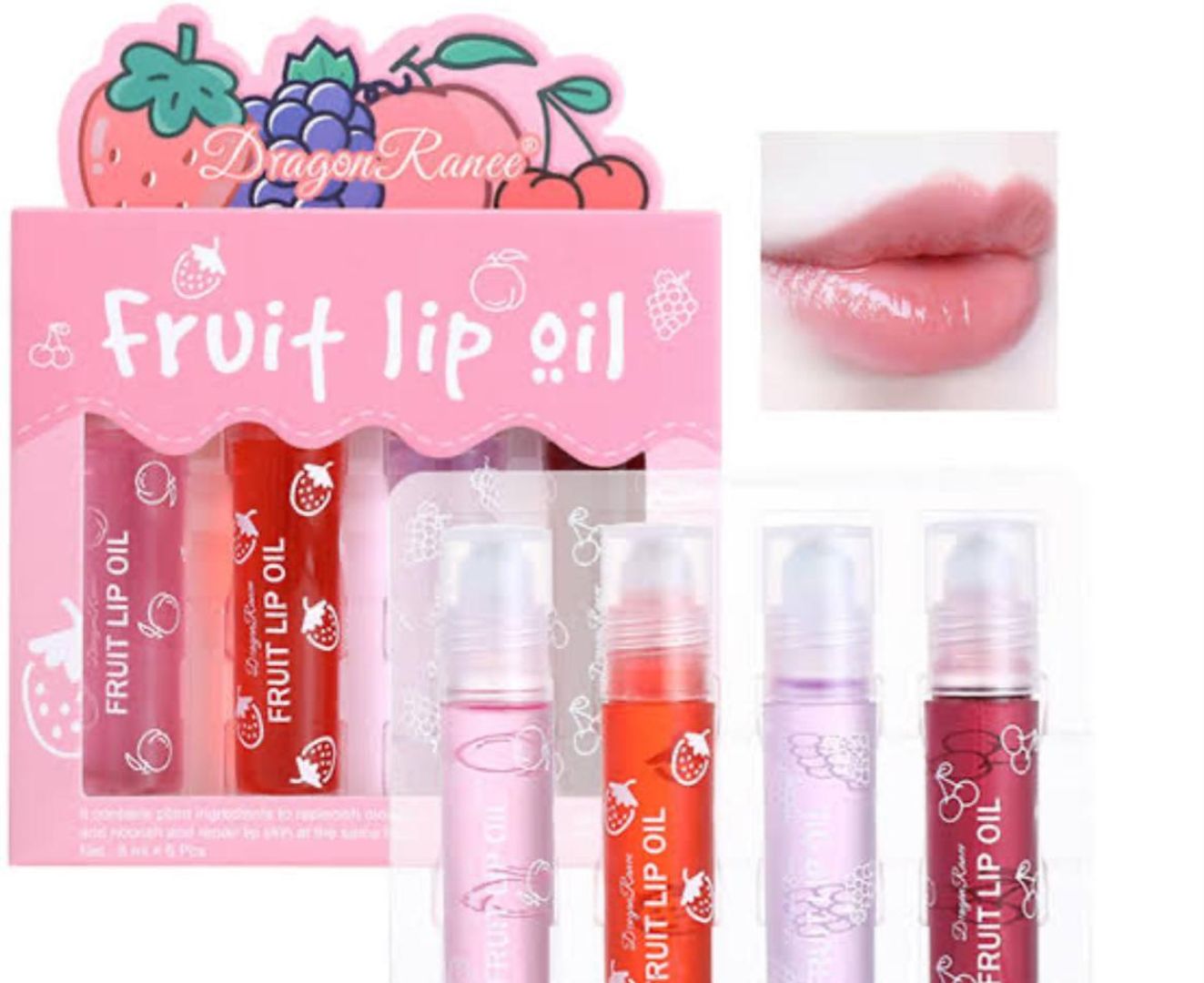 KIT 4 LIP OIL FRUIT 