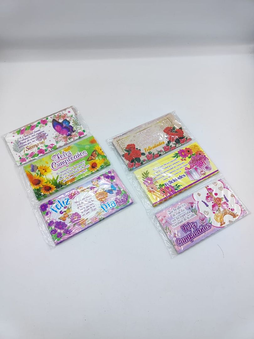 paquete de lluvia de sobres 