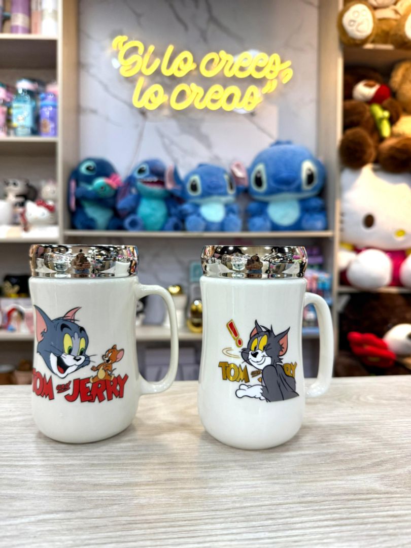 TAPA ESPEJO TOM Y JERRY