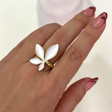 Imagen del producto Anillo flor blanca 