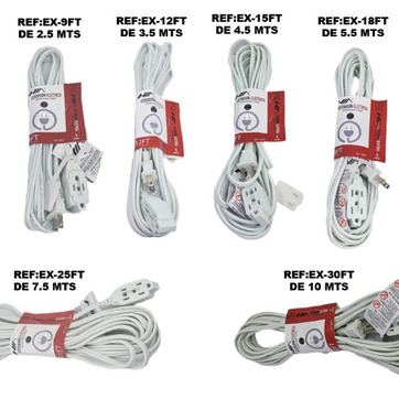 Imagen del producto EXTENSIONES ELECTRICAS EX-XFT 3 PUESTOS - 3,5M 4,5M 5,5M 6M 7,5M 10M