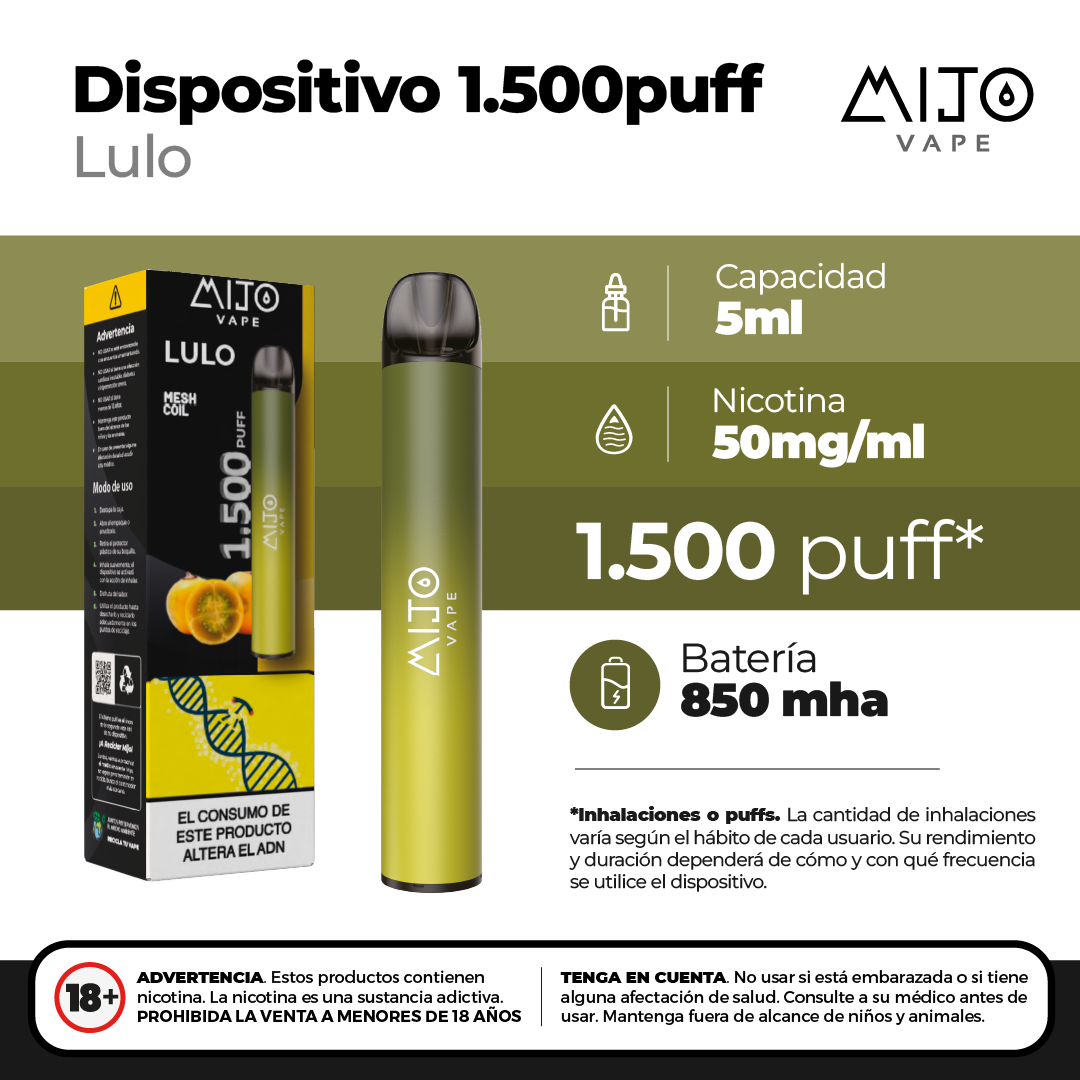 Mijo Lulo 1500 Puffs