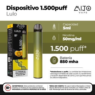 Imagen del producto Mijo Lulo 1500 Puffs