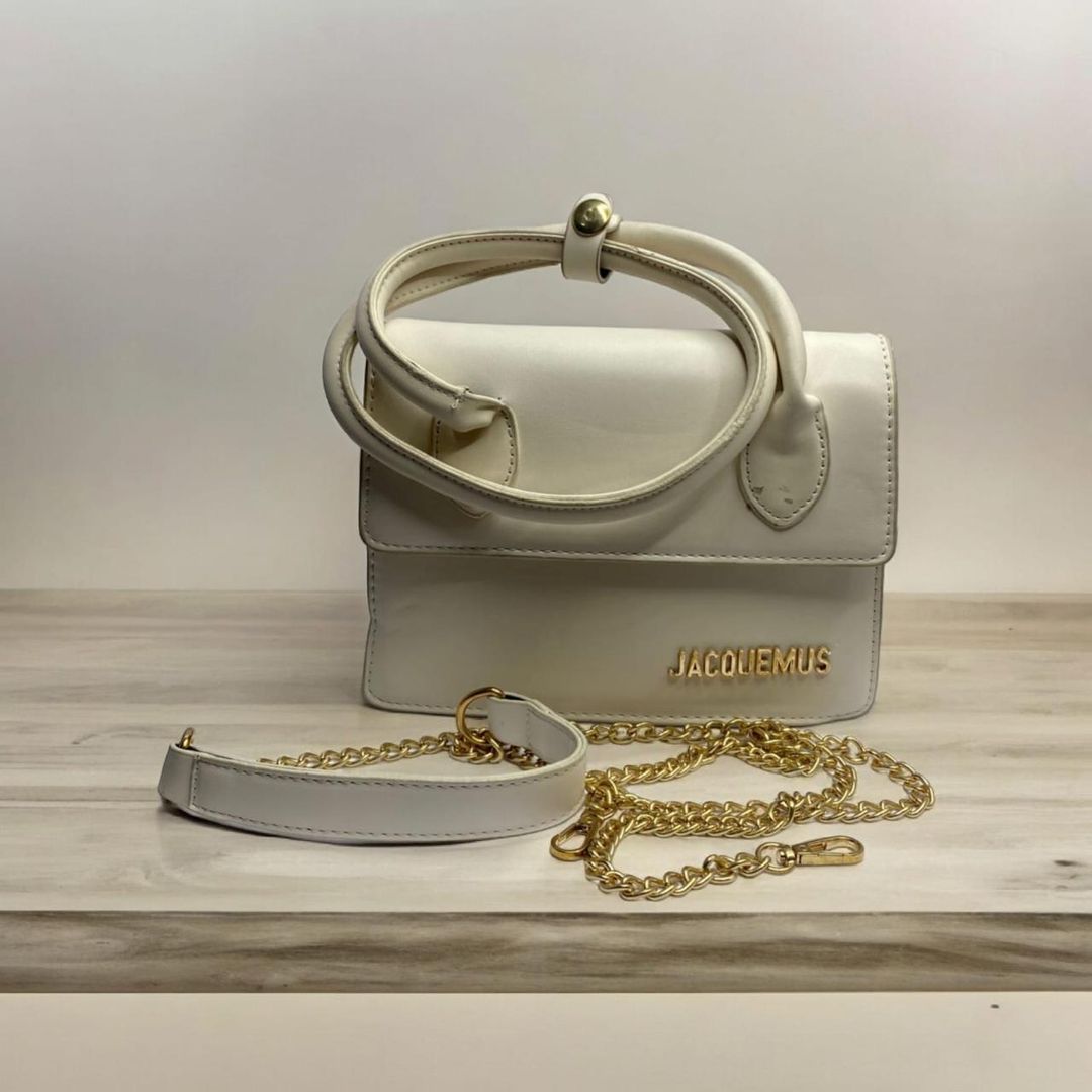 Bolso beige, palo de rosa y gris 